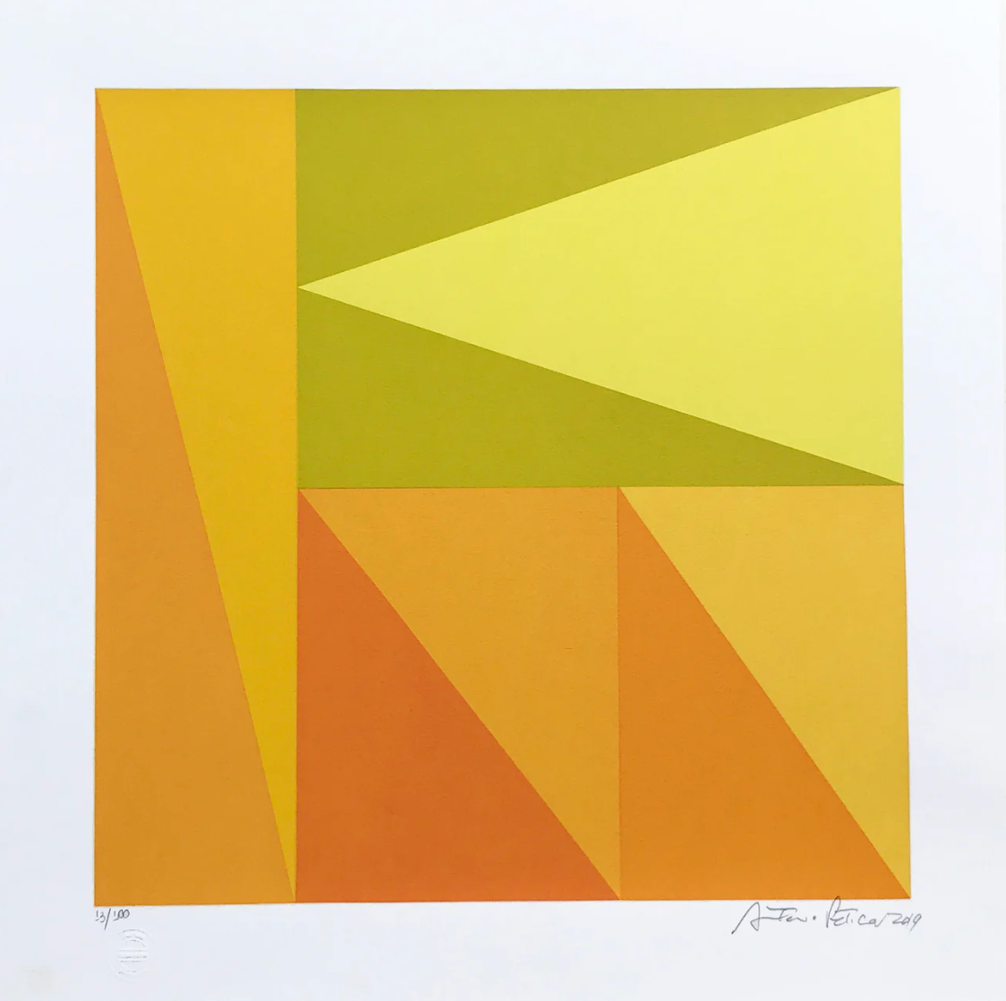 Combo Yellow II & Blue // Antonio Peticov