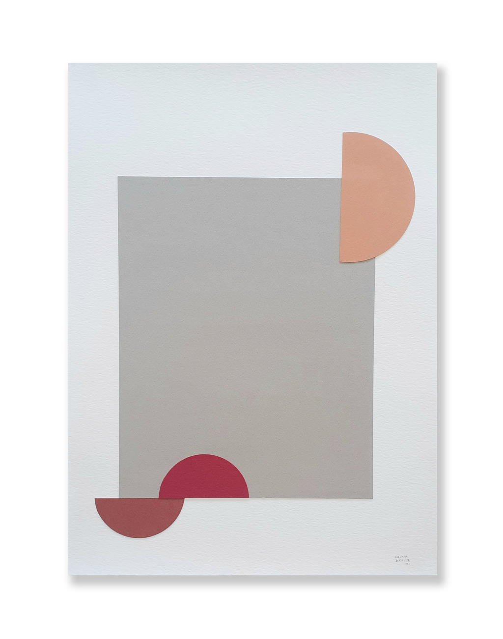 Colagem sobre círculo 1 // Cassia Aresta